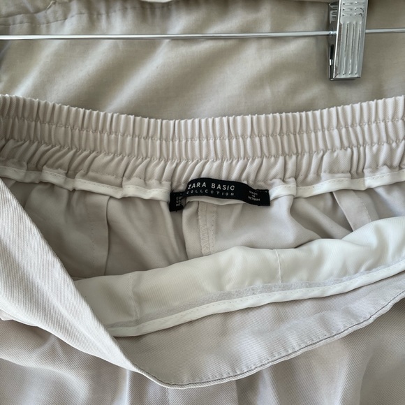 Zara basic collection pleated trousers with pockets | size S - Picture 4 of 5